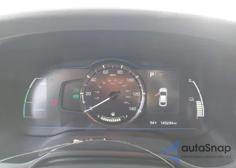 2019 Hyundai Ioniq Hybrid Blue из США, поврежденный, VIN KMHC65LC3KU179351